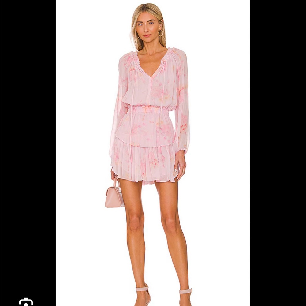 LoveShackFancy Pink Bishop Sleeve Sundress